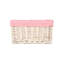 Spotty Lined Storage Wicker Basket-937279041