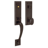 Cody Handleset with Single Cylinder Deadbolt and Door Lever and Rosette