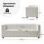 Anorea 180cm W Modern Boucle Fabric Channel Tufted Sofa-126533283