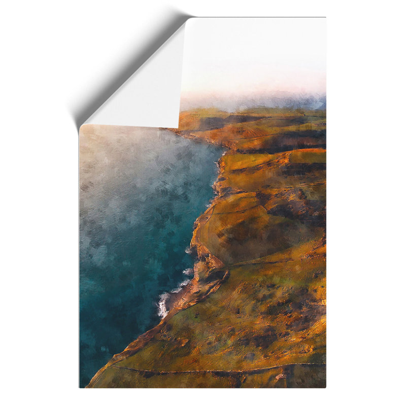 Swanage in Dorset Painting - Frameless Print, 30cm H x 21cm W x 0.1cm D