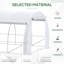 Lysar Polytunnel Greenhouse With Steel Frame And Roll-Up Windows
