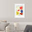 «Pink Modern Floral» par - Reproduction encadrée-68916750-68916751