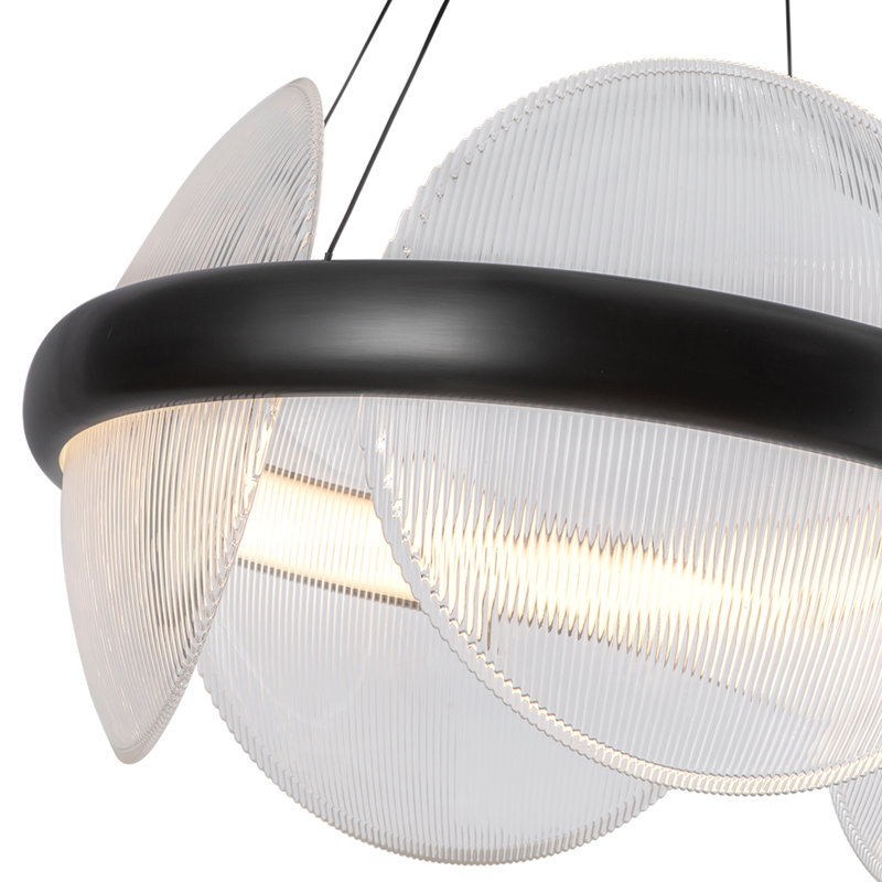 Taurus 22-In Chandelier, Black
