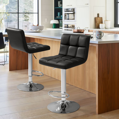 Stallcup Swivel Upholstered Counter Stool with Metal Frame