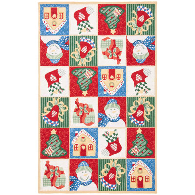 Paget Hand Hooked Wool Floral Rug