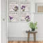 Mauve mauve, ensemble de 4 impressions sur toile tendue