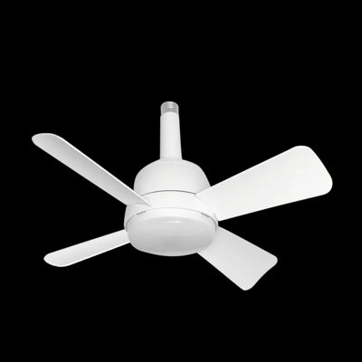 Modern 3-Speed LED Ceiling Fan With Remote, 4 White Plastic Blades, Portable 2-In-1 Design – Light & Fan Combo For Easy Installation, Dimmable Lighting, And Airflow Control, Portable Fan | Minimalist Fan Design | Integrated Lighting, Fan Portable