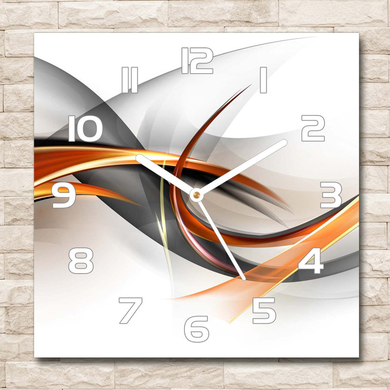 Heavan Glass Wall Clock, White
