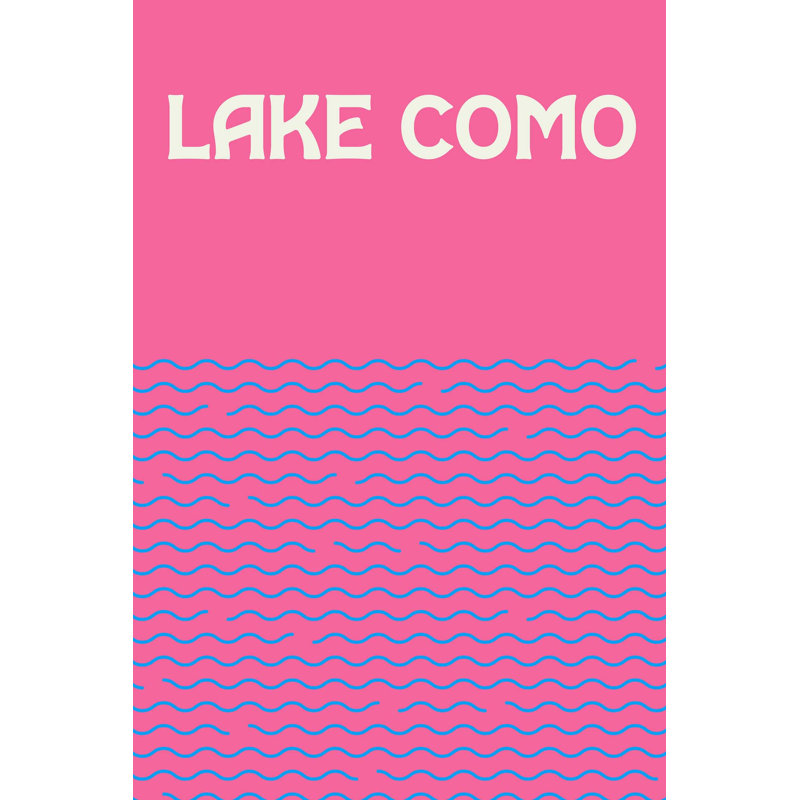 Lake Como Print, 50" H x 33" W, Unframed