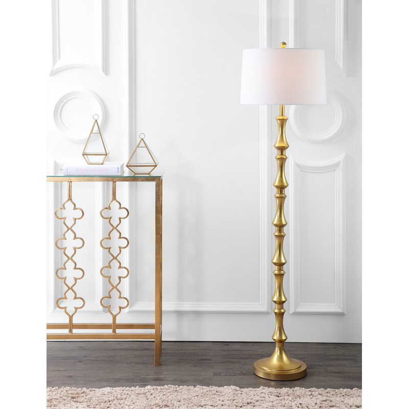 Hersey 62.5'' Gold Leaf Traditional Floor Lamp