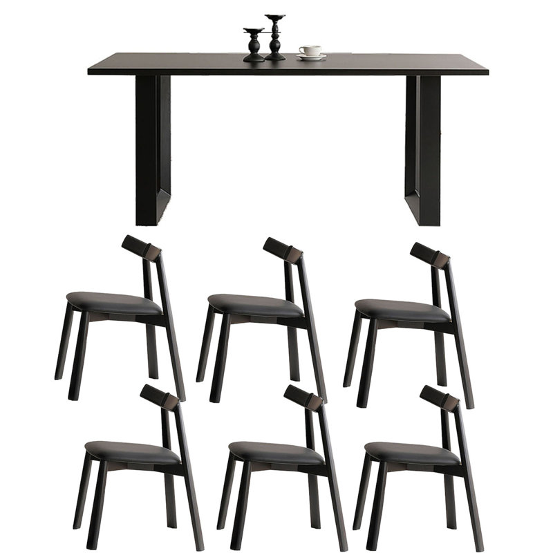 Table de salle à manger Minimalist, H 29,5 po x L 78,7 po x l 35,4 po