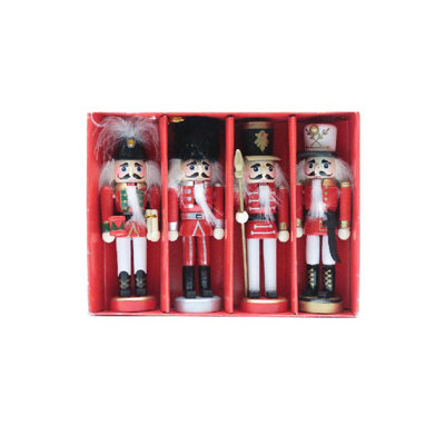 5'' Handmade Wood Nutcrackers Hanging Figurine Ornament