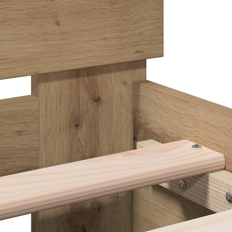 Bed Frame, Artisan Oak