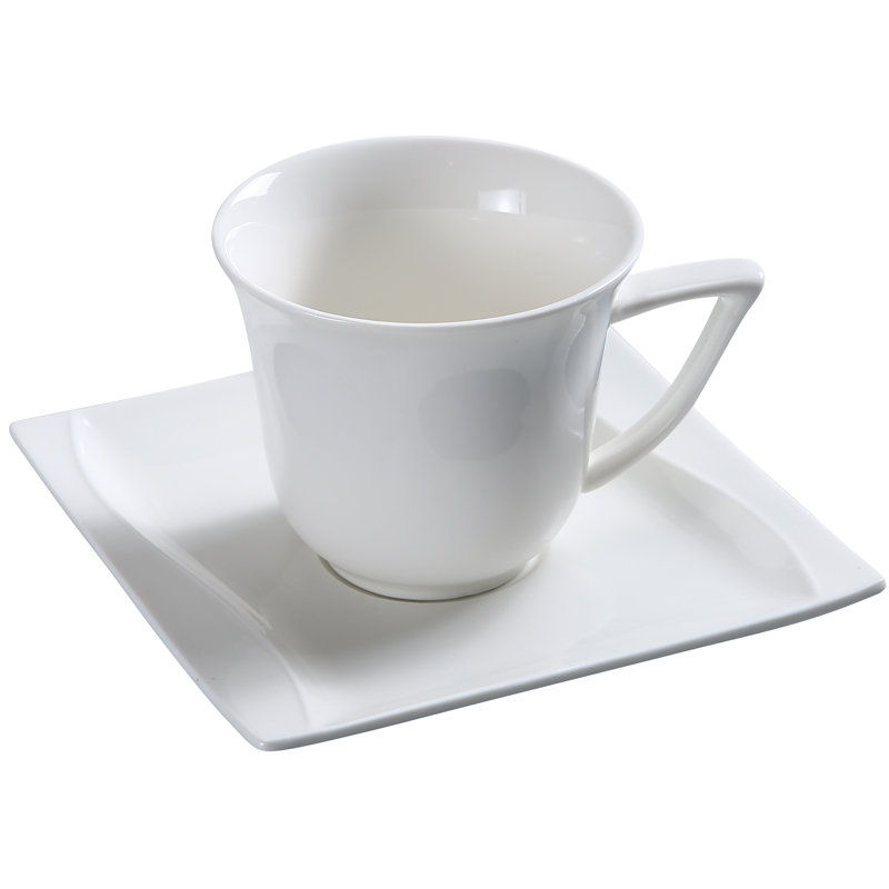 Soucoupe en porcelaine tendre de 5,5 po Sea Wave