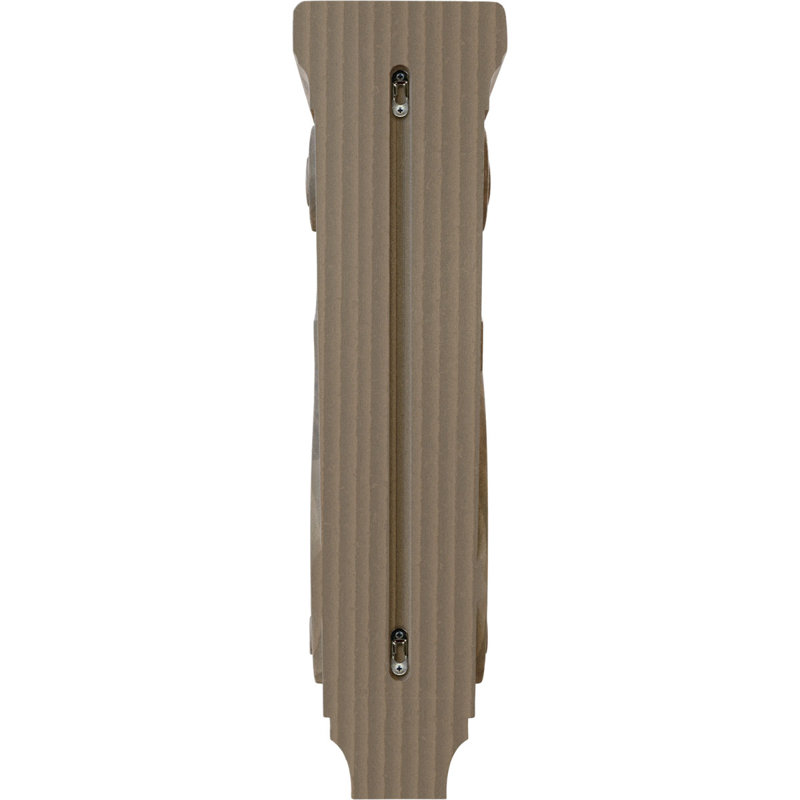 Corbeau traditionnel, Noyer brun, H 14 po x l 5 po x P 6,75 po