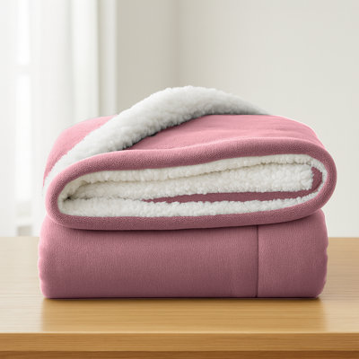Aspire Homeware Deluxe Hotel Collection Ultra-Soft Sherpa Fleece Throw Blanket for Plush & Cozy Comfort