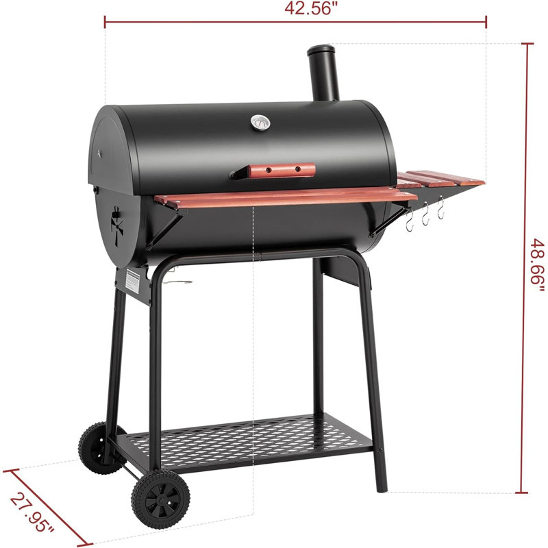 Barbecue au charbon 45,66 W Hoomic