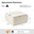 Lessman 37.25"W Mid-Century Modern Chenille Ottoman with Reversible Wood Tray Top and Storage-1406775887