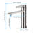 Stainless Steel Bathroom Faucet, Single Handle, Brushed Nickel, Spot- To Mess And Fingerprint, Easy Operate One, Rounded Lines For A Clean Look Water Spots Fingerprints, Use One Design, Peaceful Bath