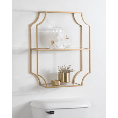 Johnalbert 3 Piece Scalloped Metal Accent Shelf