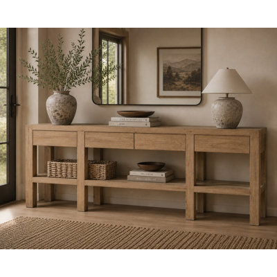 Capri 81.5'' Solid Wood Console Table