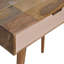 Solid Wood Mini Pink Dressing Table, 4 Compartments, Nordic Legs