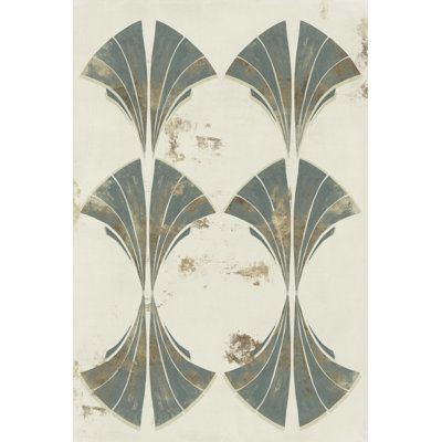 «Finvoy Art Deco Fan I» par Hazel J - reproduction sur toile tendue