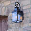 Lanterne murale d'extérieur en verre bullé H 18 po Anner-266592104