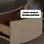 Table basse ovale en bois fritté gris-1401975428