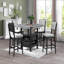 Mobilier de salle à manger 2 pièces noir / gris clair