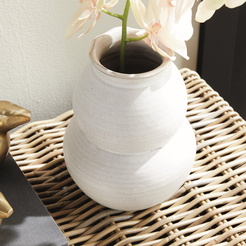 Petit vase Dirette, H 9 po x l 6,75 po x P 6,75 po