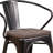Kesterson Metal Chair with Wood Seat and Arms-1340017043