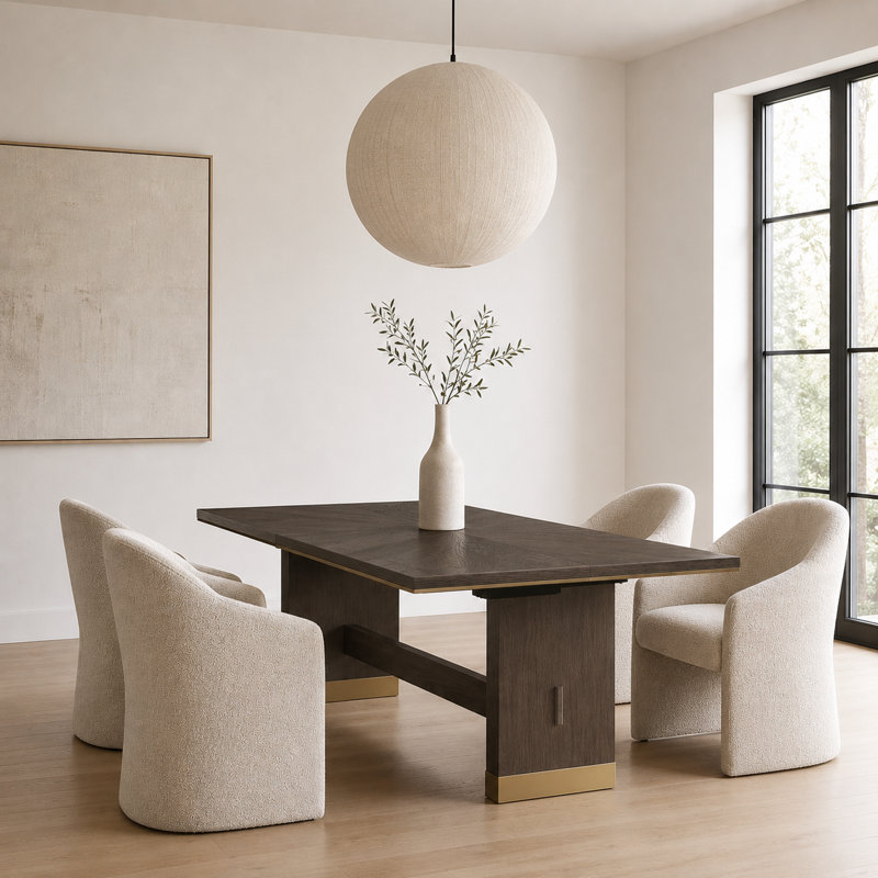 Glendowen 75.5 - 95.5" Extendable Dining Table 
