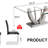 Lucifer Glass Top Metal Base Dining Table