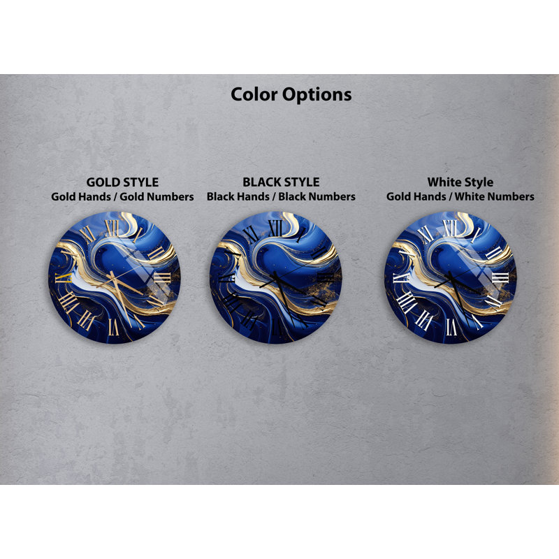 Horloge murale Luxe, Doré