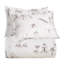 Ensemble d'édredon Eucalyptus taupe aquarelle Toile Palms-646665608