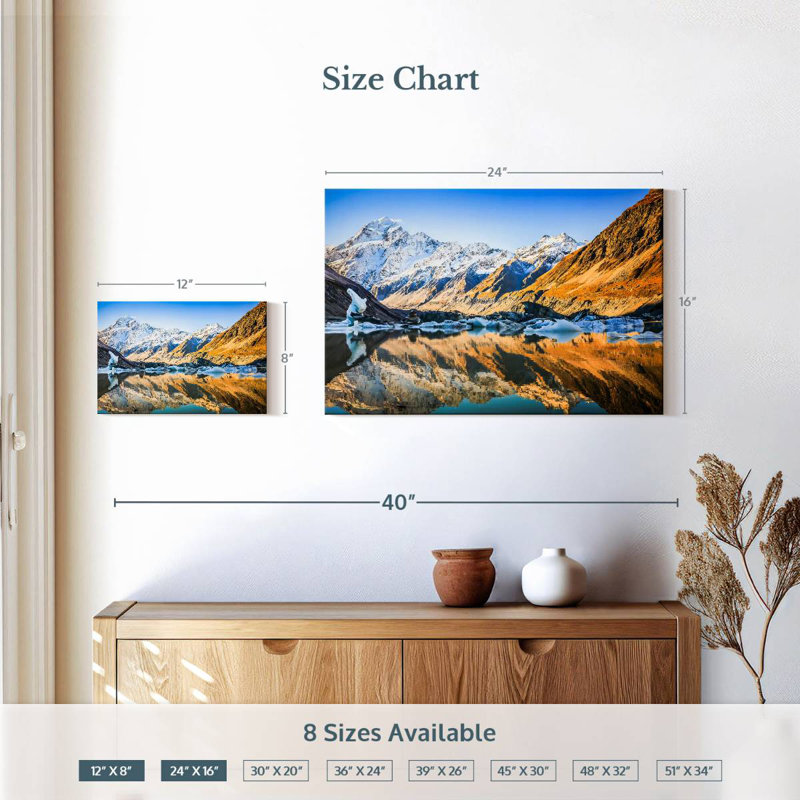Ravi Aoraki Mount Cook National Park, 16" H x 24" W