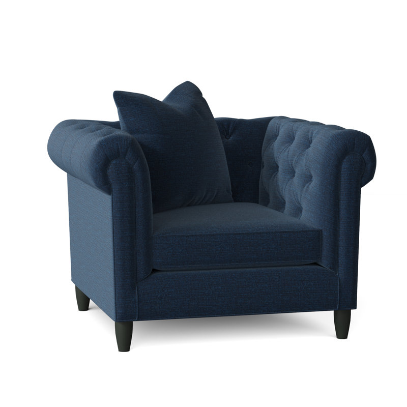 Fauteuil Chesterfield l 43 po Caspar, Vibe Solitude Chenille