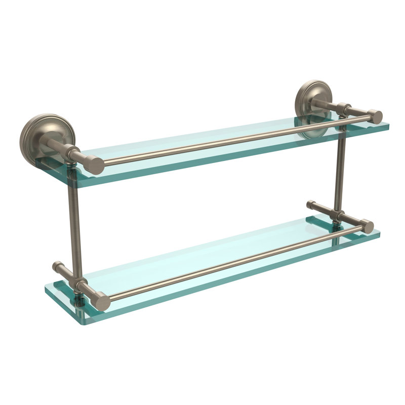 Alcott 2 Piece Tiered Shelf, Antique Pewter