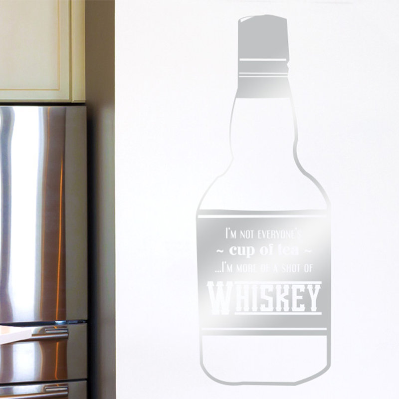 Food & Beverage Wall Decal, Shiny Silver