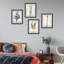 Ensemble de 4 reproductions murales encadrées de fleurs sauvages encadrées sur papier, encadrées sur papier-93012144-93012146