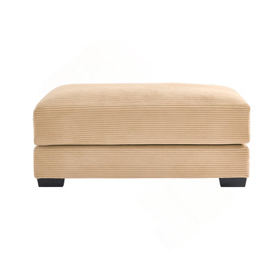 28 Ottoman Corduroy- Camel