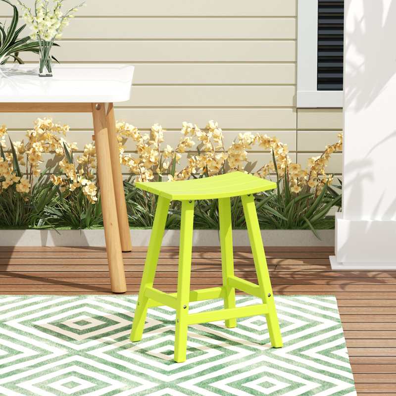 Tabouret de bar Laguna, Tabouret de comptoir (siège d’une hauteur de 24, Jaune