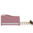 Pink Daybed With And Trundle For A Relaxing Bedroom - Soothing Ambiance Full Size Fleece Upholstery Rolling Smooth Movement