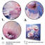 Purple Cornflowers Romantic Impression II - Floral Wall Art Living Room-251693902-251693903