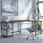 Violetrose L-Shaped Metal Base Computer Desk-16080590