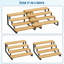 4-Tier Bamboo & Metal Spice Rack - Bamboo Spice Rack, Kitchen Spice Shelf, Spice Jar Holder, Countertop Spice Rack, and Multi Layer Spice Rack-400383245