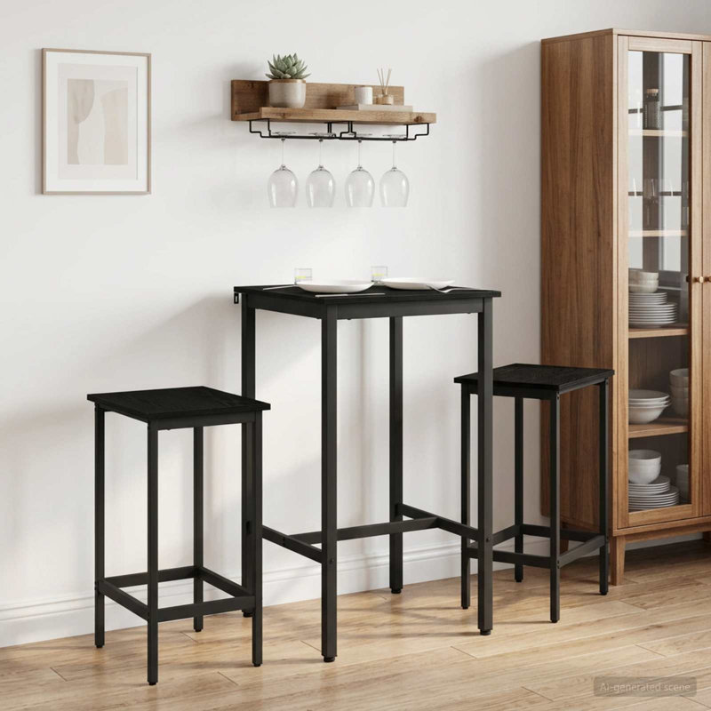 Counter Stool, Black, 2, 72.5cm