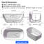 Baignoire autoportante en acrylique Pensen-127449473