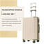 Valise rigide, valises en ABS léger et durable avec roues doubles, bagage de voyage à carreaux extensible de 24 pouces (blanc et vert)-129186276